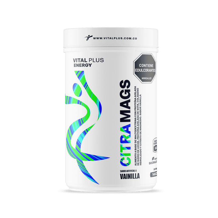 Citra Mags | Malteada con Proteína Aislado de Suero Leche | Proteína Aislada de Soya | Magnesio | Colágeno