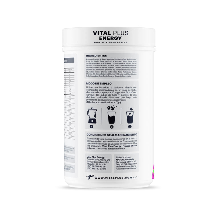 Fitness-Shake Vital PLus Tarro Lado Isquierdo Sitio Web