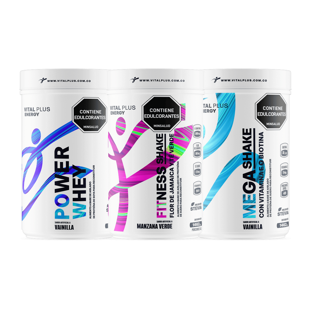 Kit Power Whey + Fitness Shake + Mega Shake