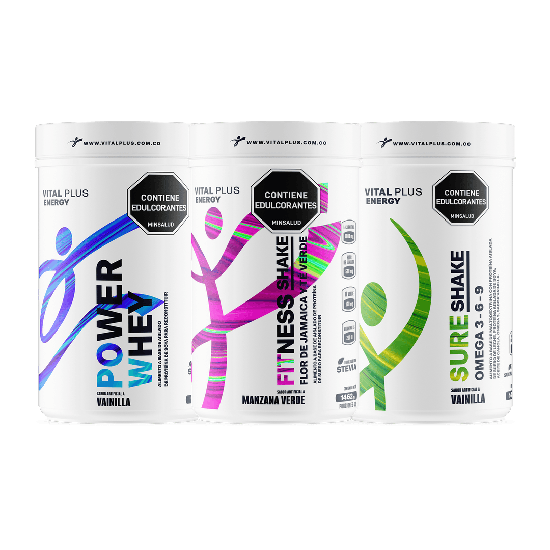 Kit Power Whey + Fitness Shake + Sure Shake