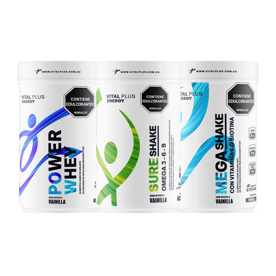Kit Power Whey + Mega Shake + Sure Shake