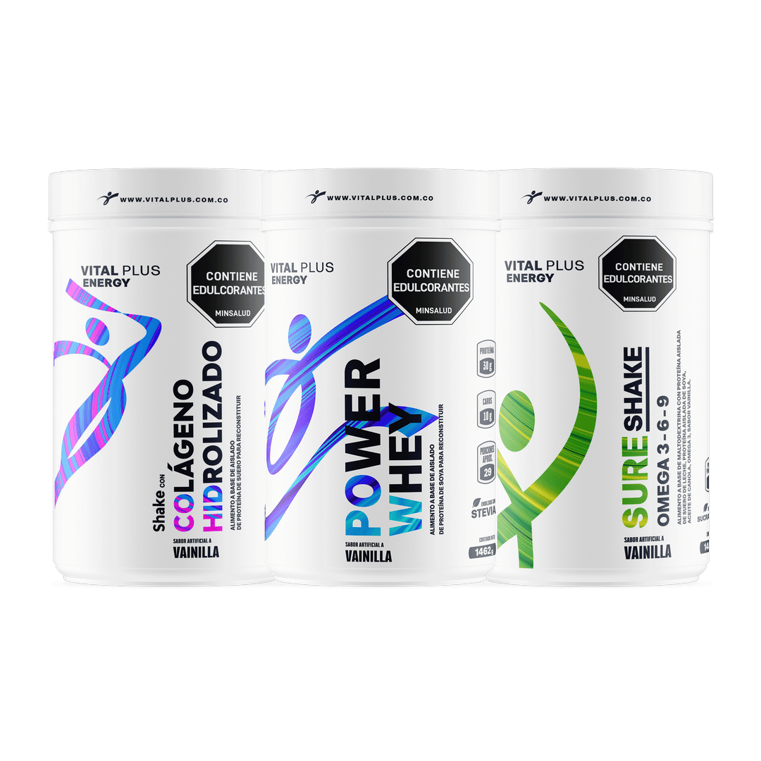 Kit Shake Con Colágeno Hidrolizado + Power Whey + Sure Shake