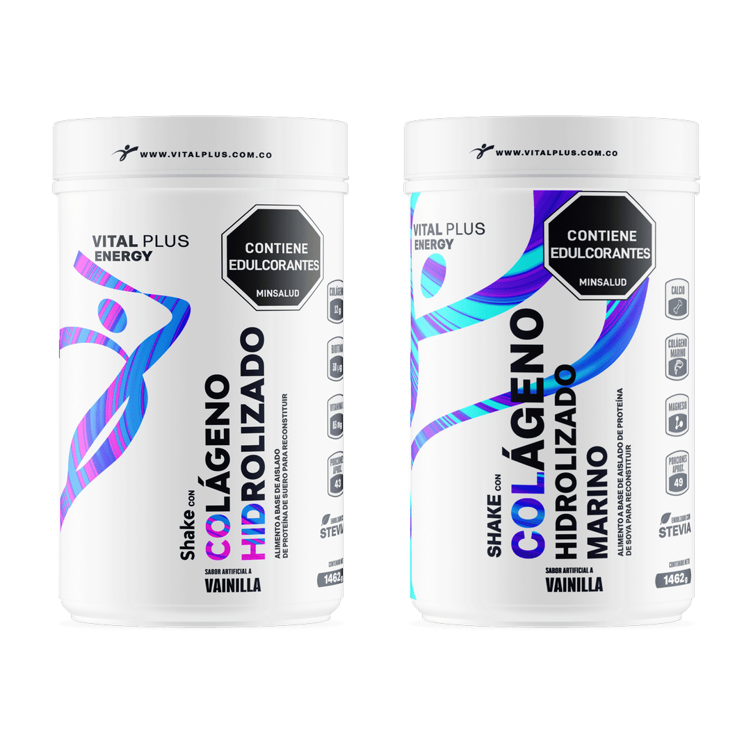 Kit Shake Con Colágeno Hidrolizado Marino + Shake Con Colágeno Hidrolizado