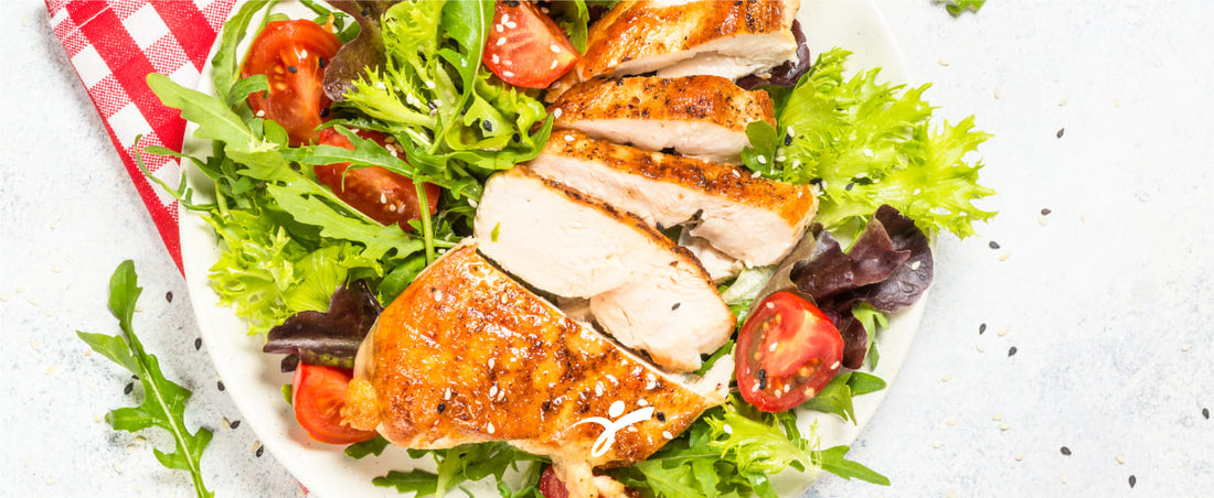 Pollo a la Parrilla con Salsa de Proteína