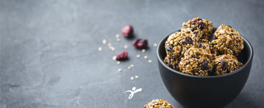 Bolitas de proteína y pasas