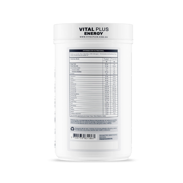 Colágeno Hidrolizado | Malteada con Proteína | Biotina | Vitamina C y E