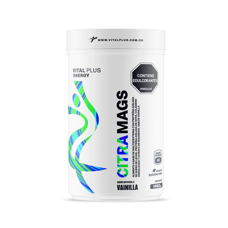 Citra Mags | Malteada con Proteína Aislado de Suero Leche | Proteína Aislada de Soya | Magnesio | Colágeno