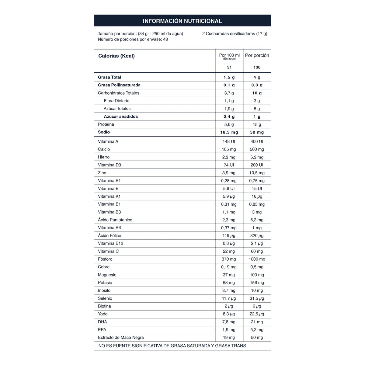 Fos shake | Malteada con Proteína | Fósforo | Vitamina A, C, E, B1, B2, B3, B6, B12 + | Calcio | Hierro