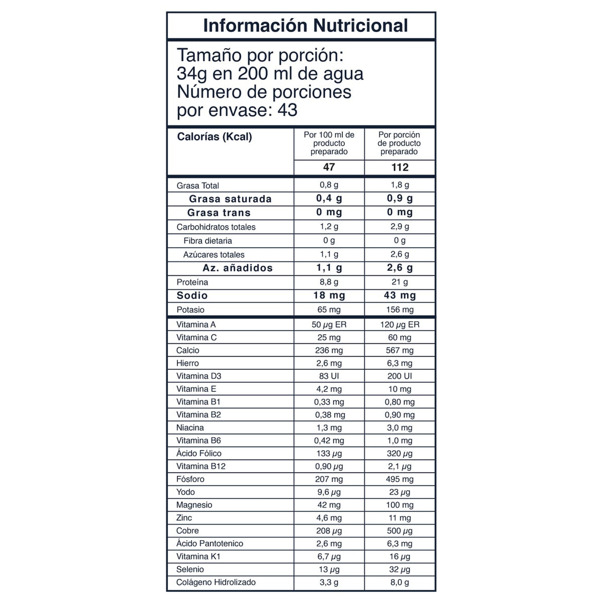 Cream & Coffee Shake | Malteada con Proteína | Colágeno | Calcio | Vitamina A