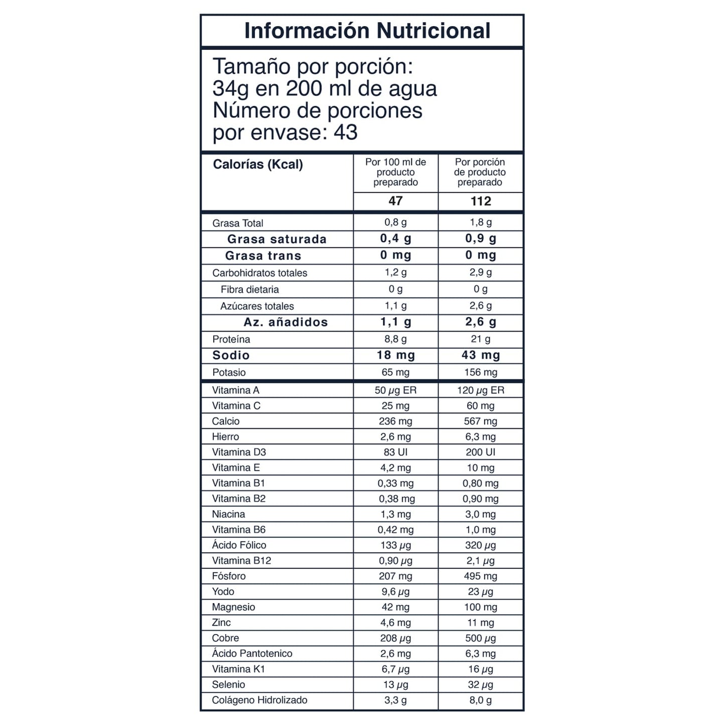 Cream & Coffee Shake | Malteada con Proteína | Colágeno | Calcio | Vitamina A