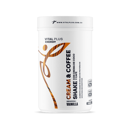 Cream & Coffee Shake | Malteada con Proteína | Colágeno | Calcio | Vitamina A