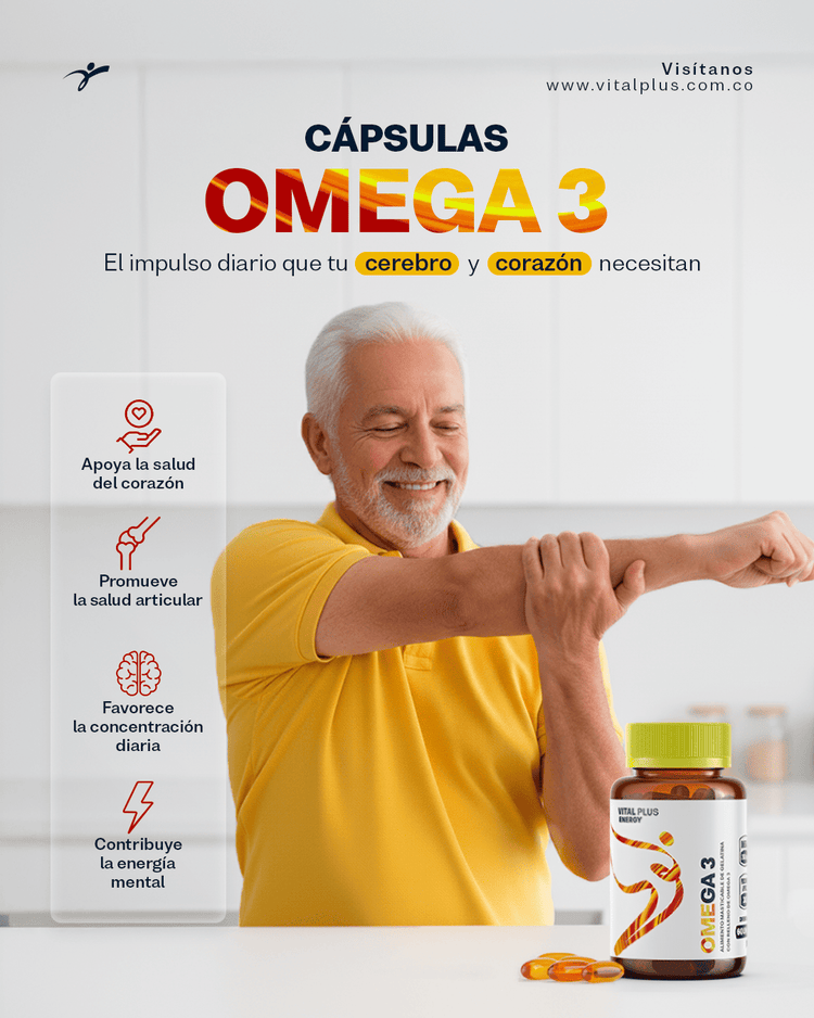 Omega 3 - 6 - 9 en Cápsulas Vital Plus Energy