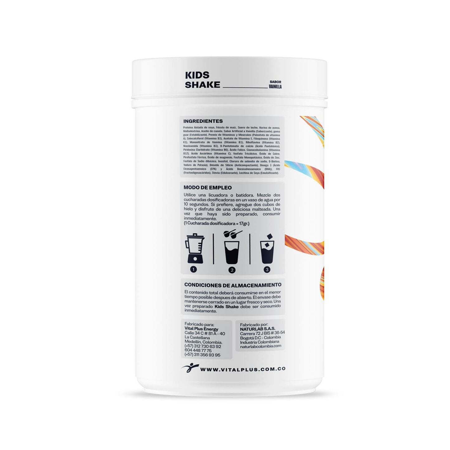 Kids Shake  | Malteada con Proteína | DHA y EPA | Zinc | Vitamina A | Fósforo