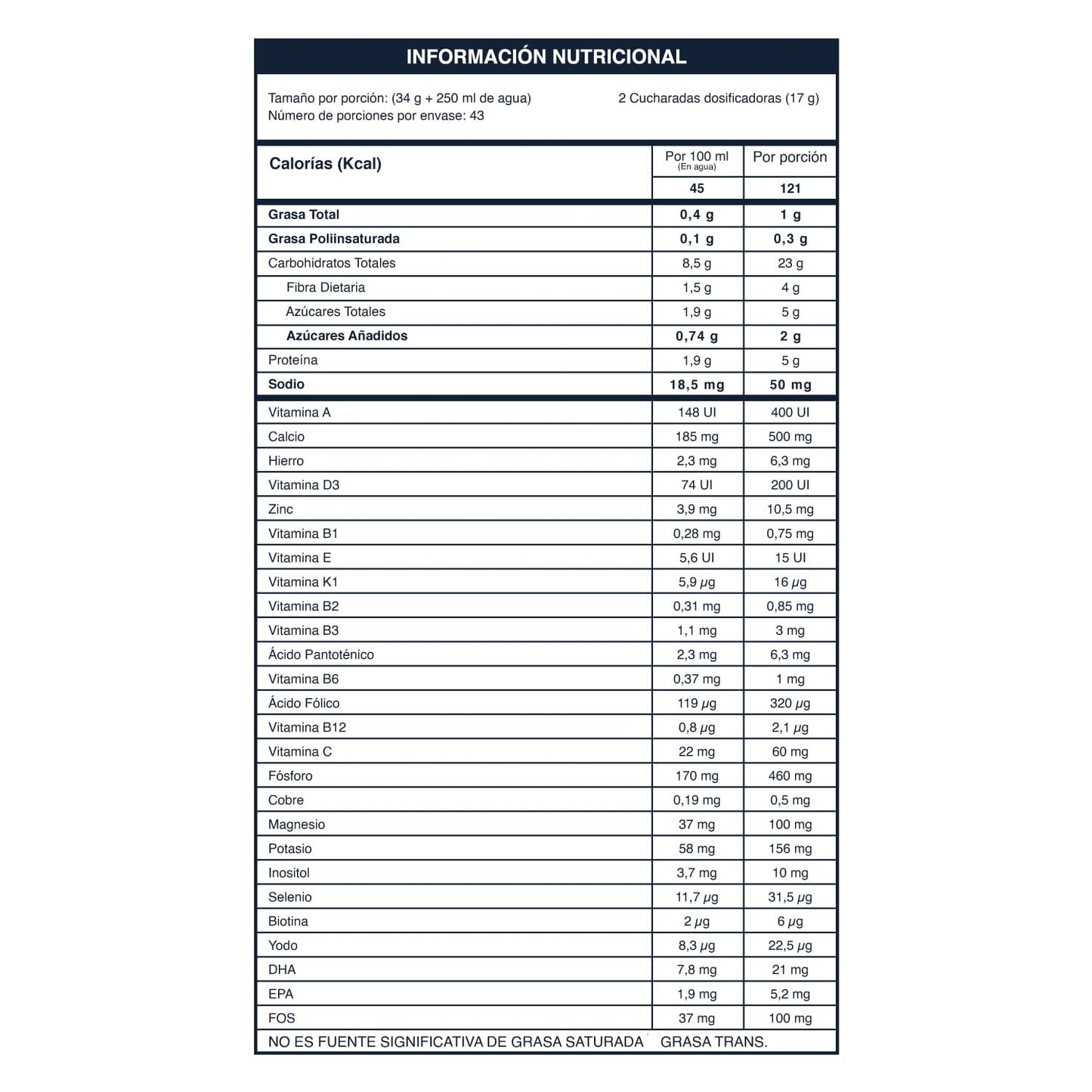 Kids Shake  | Malteada con Proteína | DHA y EPA | Zinc | Vitamina A | Fósforo