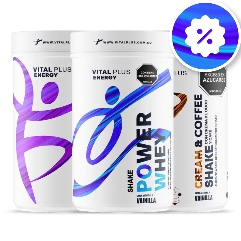 Promoción Energía Total | Power Whey | Cream & Coffee Shake | Fos Shake