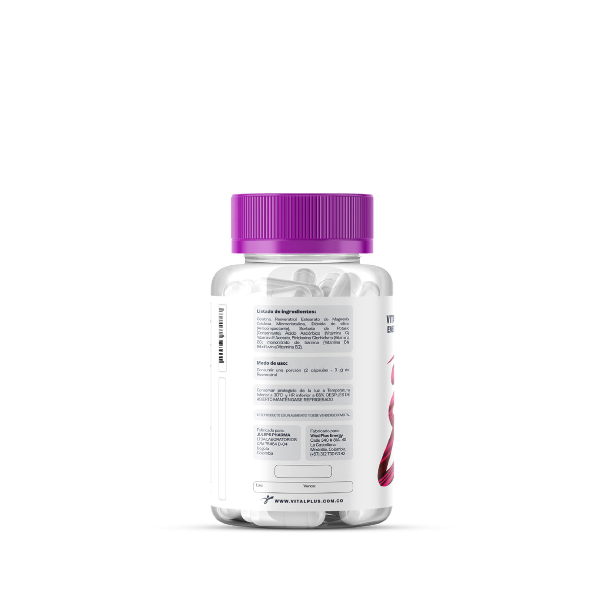 Resveratrol en Cápsulas Vital Plus Energy