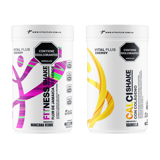 Kit Calci Shake Con Colágeno + Fitness Shake