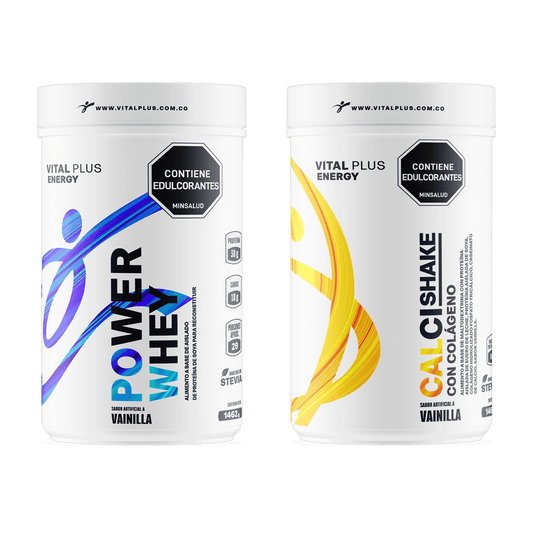 Kit Calci Shake Con Colágeno + Power Whey