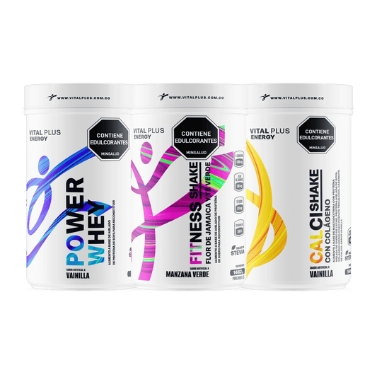 Kit Power Whey + Fitness Shake + Calci Shake Con Colágeno