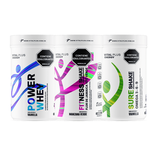 Kit Power Whey + Fitness Shake + Sure Shake