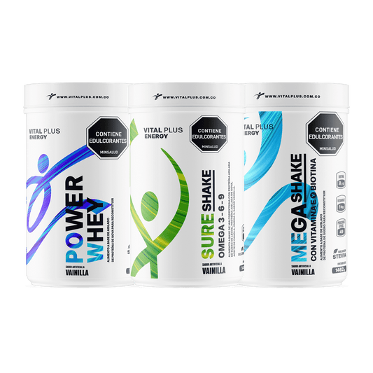 Kit Power Whey + Mega Shake + Sure Shake