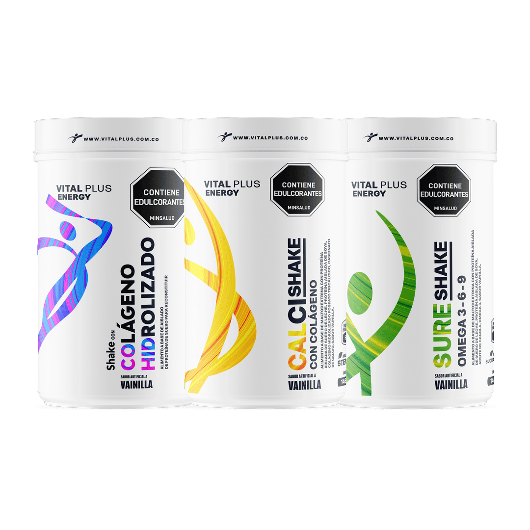 Kit Shake Con Colágeno Hidrolizado + Calci Shake Con Colágeno + Sure Shake