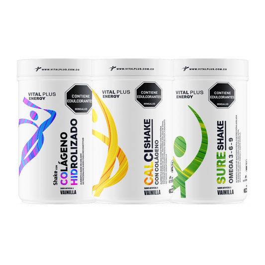 Kit Shake Con Colágeno Hidrolizado + Calci Shake Con Colágeno + Sure Shake