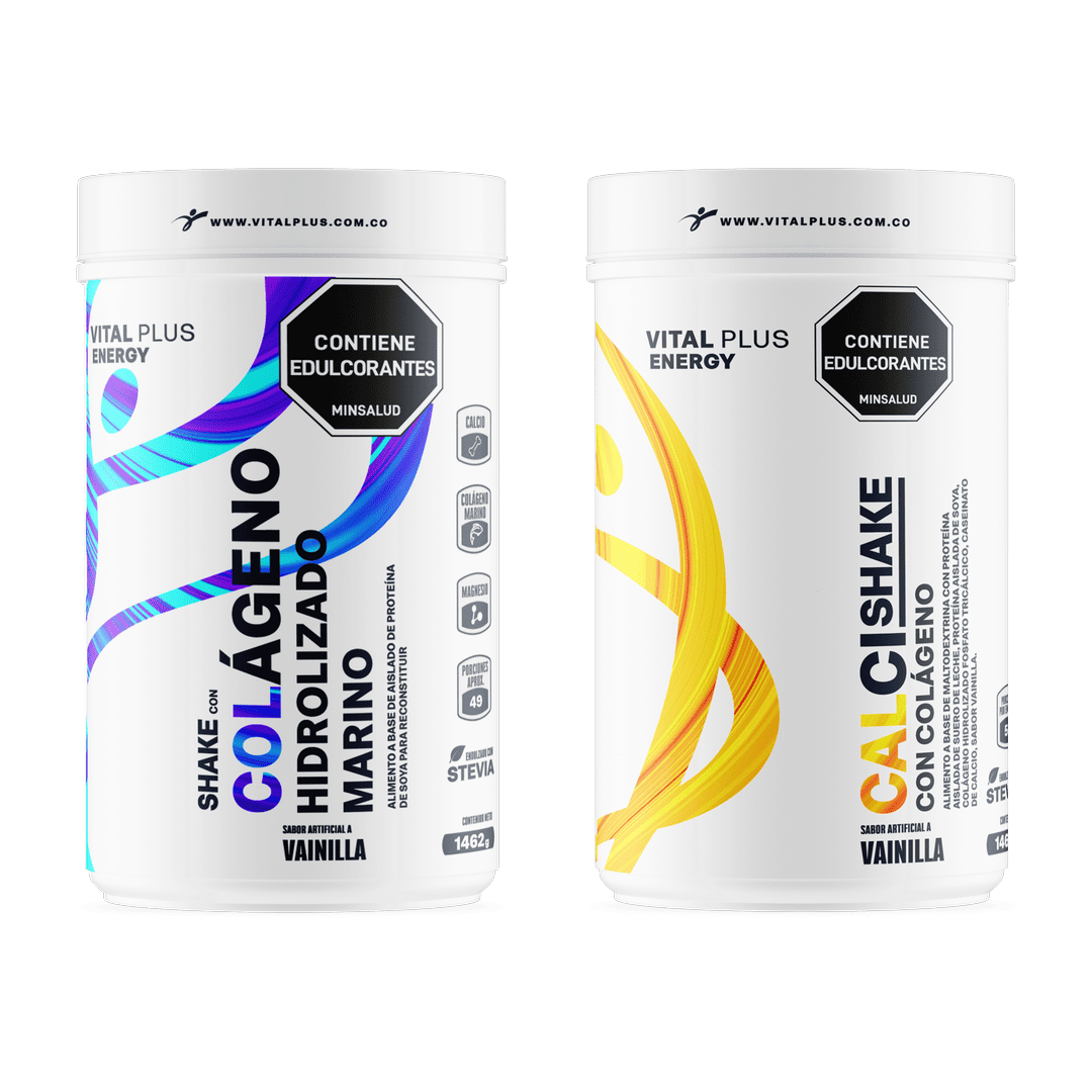 Kit Shake Con Colágeno Hidrolizado Marino + Calci Shake Con Colágeno