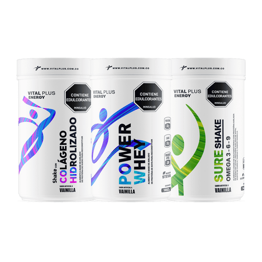 Kit Shake Con Colágeno Hidrolizado + Power Whey + Sure Shake