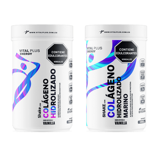 Kit Shake Con Colágeno Hidrolizado Marino + Shake Con Colágeno Hidrolizado