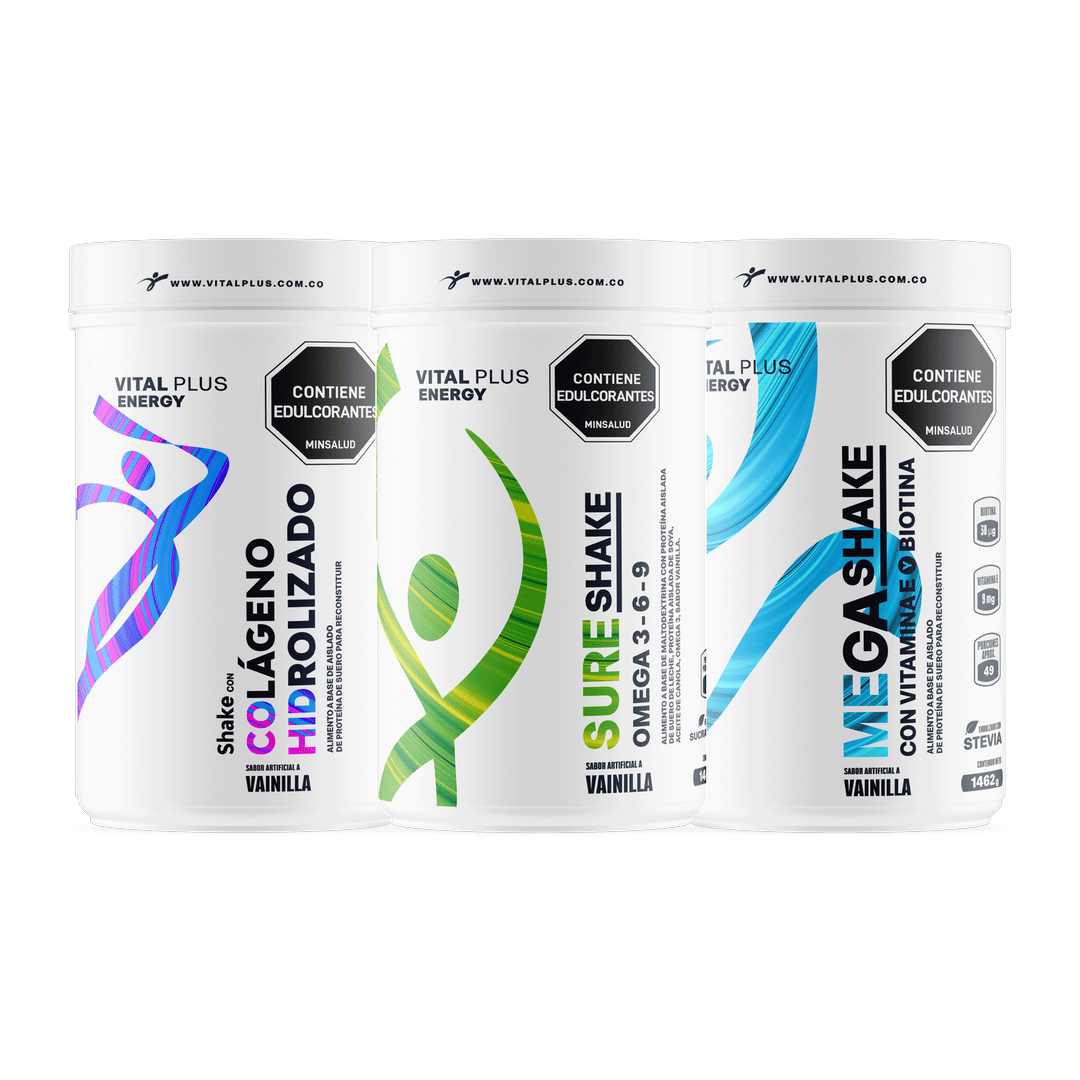 Kit Shake Con Colágeno Hidrolizado + Mega Shake + Sure Shake