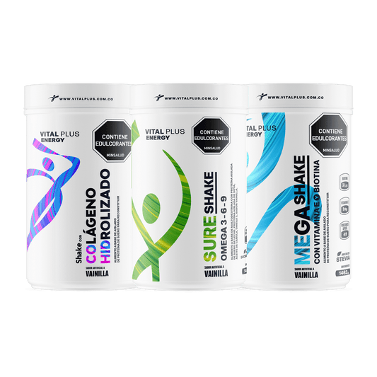 Kit Shake Con Colágeno Hidrolizado + Mega Shake + Sure Shake